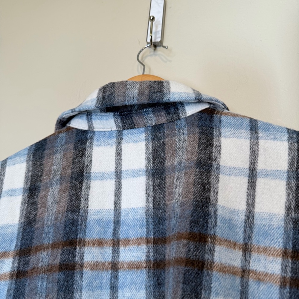 MELLODAY | NWT Plus Size Plaid Utility Shirt Jacket Shacket - Picture 6 of 14